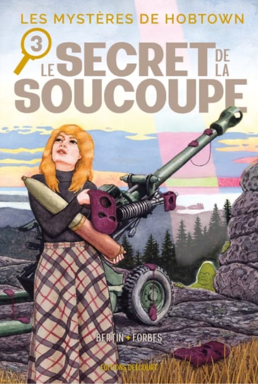 Couverture : Les Mystères de Hobtown, tome 3 : Le Secret de la soucoupe