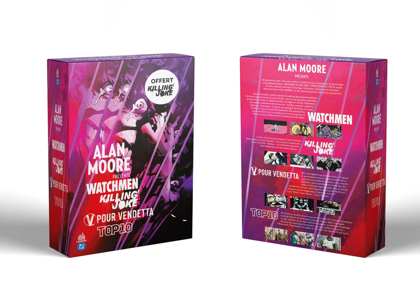Couverture : Fourreau Nomad (Alan Moore Killing Joke + Watchmen + V pour Vendetta + Top 10 )