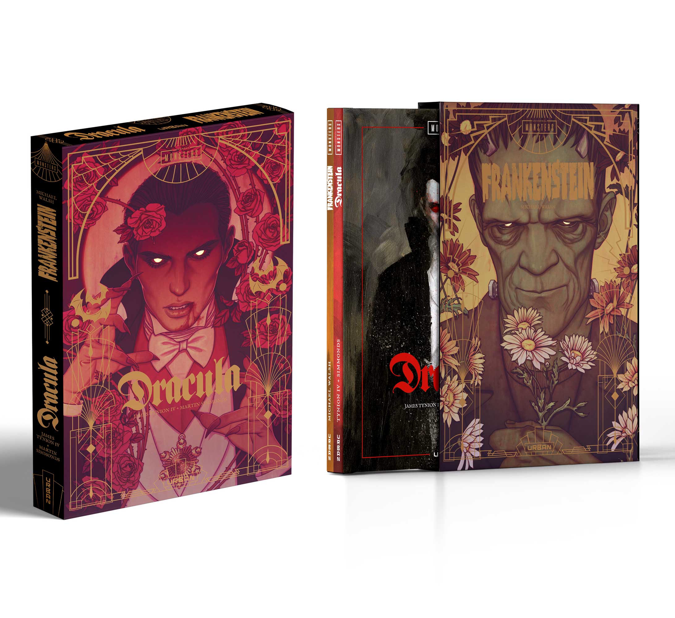 Couverture : Fourreau Universal Monsters : Dracula + Frankenstein